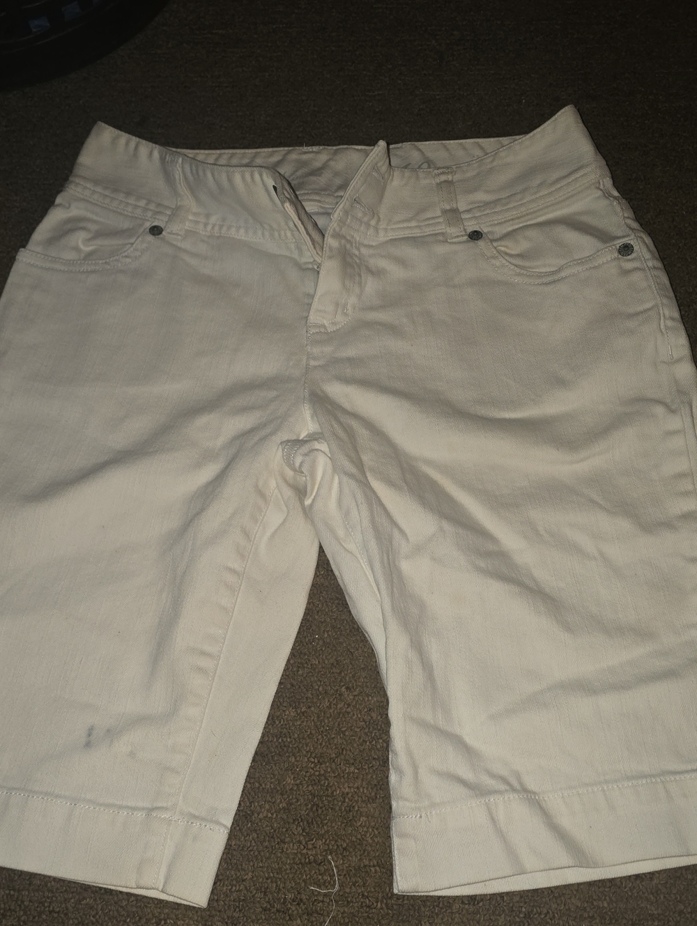The Limited White Bermuda Shorts